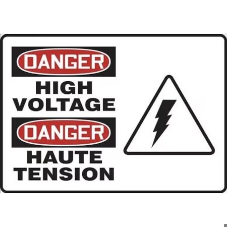 Accuform BILINGUAL OSHA DANGER SAFETY SIGN HIGH FBMELC158VP